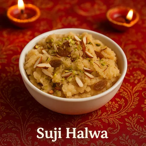 Suji Halwa Tray